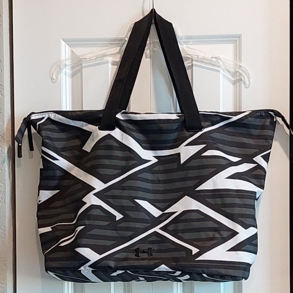Under Armour Geometric Black and White Tote